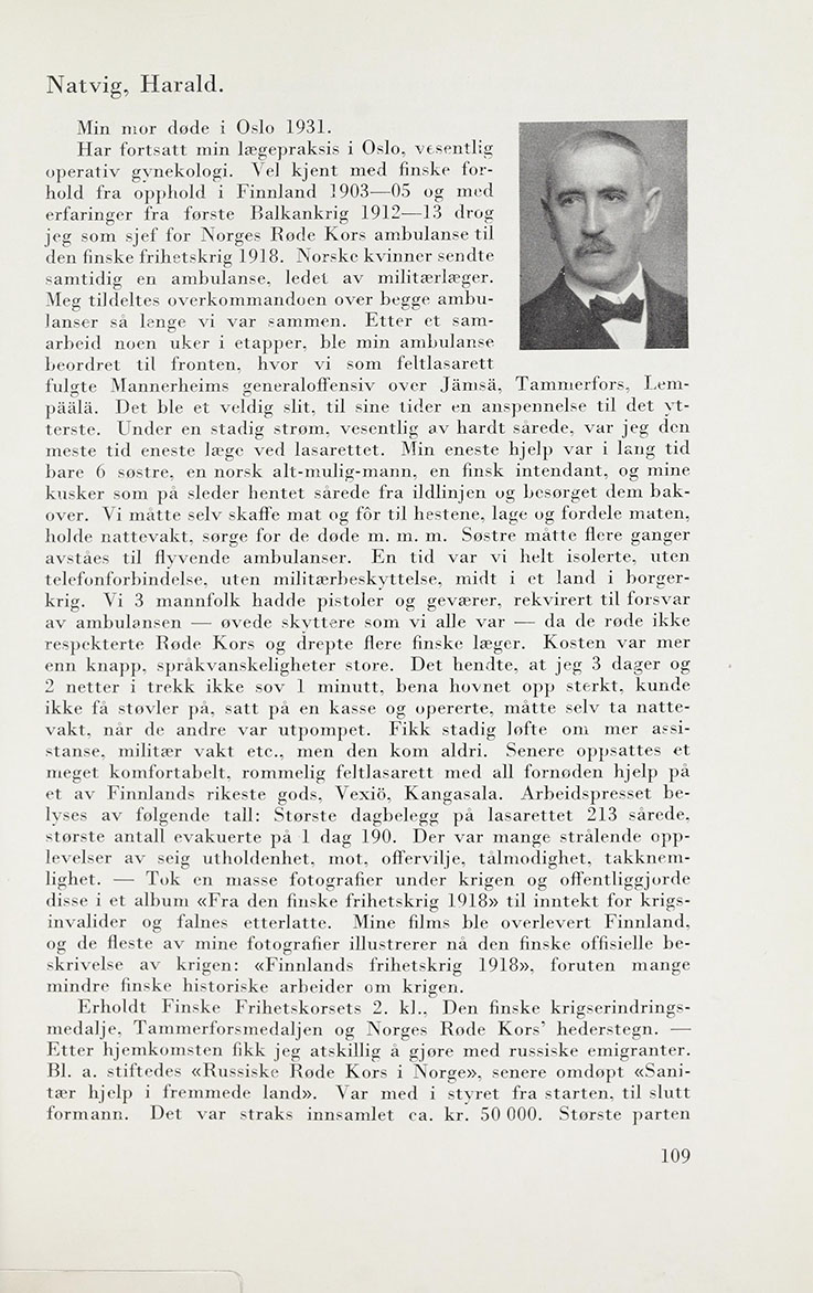 Harald Natvig (1872-1947) - Studentene fra 1890 - biografiske opplysninger samlet i anledning 50-års jubileet 1940 Harald Natvig (1872-1947) - Studentene fra 1890 - biografiske opplysninger samlet i anledning 50-års jubileet 1940