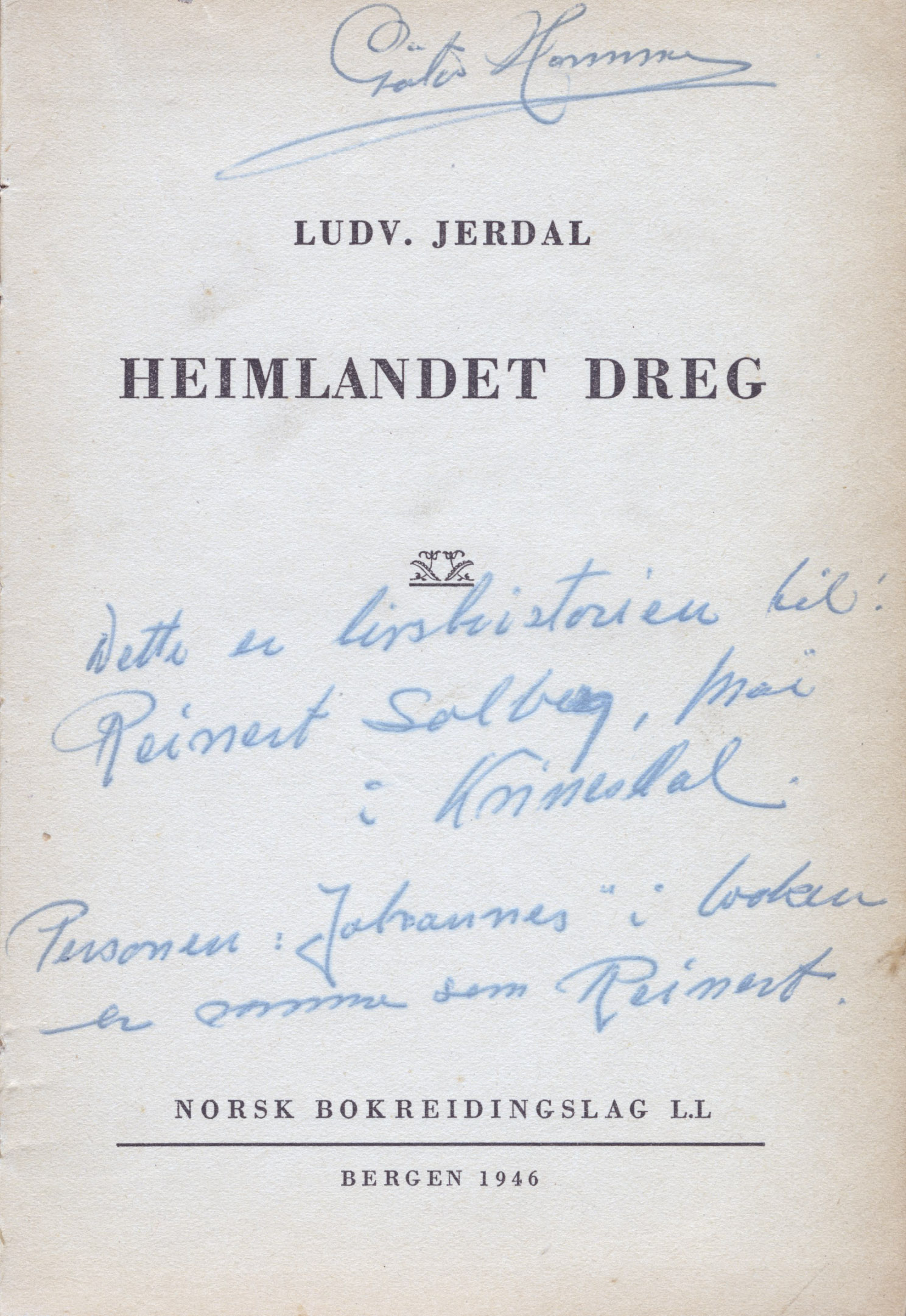 Heimlandet Dreg (Ludvig Jerdal, 1946)