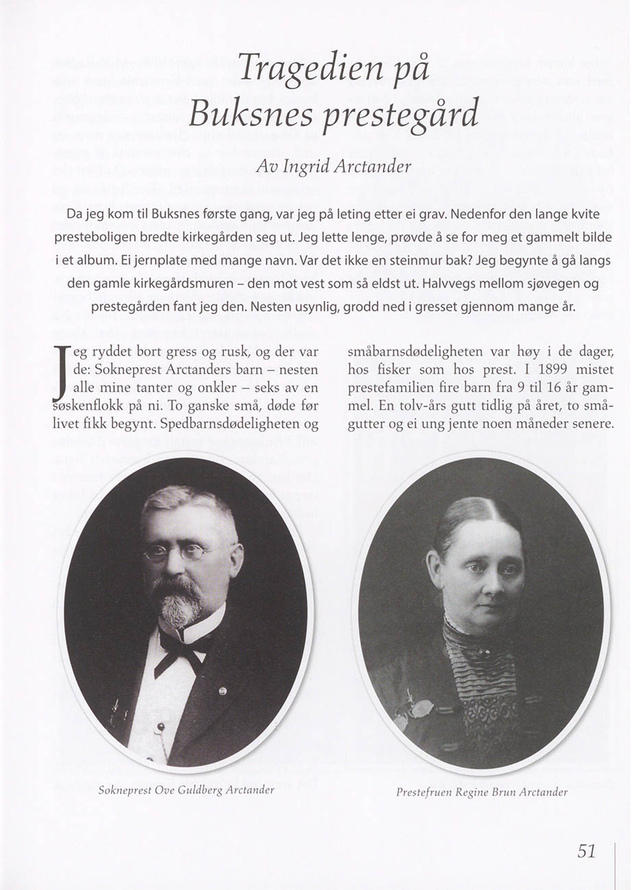 Tragedien på Busknes prestegård av Ingrid Arctander (Årboka Lófotr. 2022 Vol. 45) Tragedien på Busknes prestegård av Ingrid Arctander (Årboka Lófotr. 2022 Vol. 45)