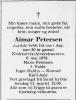 Aimar Petersen (1898-1978) - Dødsannonse i Bergens tidende, tirsdag 9. mai 1978