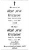 Albert Johan Kristiansen (1909-1991) - Dødsannonse i Aftenposten den 5. mai 1991 Albert Johan Kristiansen (1909-1991) - Dødsannonse i Aftenposten den 5. mai 1991