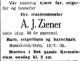 Alfred Joachim Ziener (1847-1935) - Dødsannonse i Aftenposten den 16. juli 1935