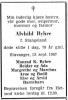 Alvhild Byhre, født Stangeland (1897-1967) - Dødsanninse i Stavanger Aftenblad den 14. september 1967 Alvhild Byhre, født Stangeland (1897-1967) - Dødsanninse i Stavanger Aftenblad den 14. september 1967