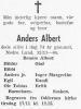 Anders Albert (1890-1964) - Dødsannonse i Fædrelandsvennen, lørdag 14. november 1964