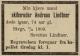 Andreas Lindtner (1826-1900) - Dødsannonse i Stavanger Aftenblad den 10. februar 1900 Andreas Lindtner (1826-1900) - Dødsannonse i Stavanger Aftenblad den 10. februar 1900