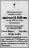 Andreas M. Solberg (1911-2007) - Dødsannonse i Agder den 28. september 2007 Andreas M. Solberg (1911-2007) - Dødsannonse i Agder den 28. september 2007