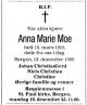 Anna Marie Moe (1910-1995) - Dødsannonse i Aftenposten den 15. desember 1995