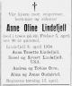 Anne Oline Lindefjeld (1860-1950) - Dødsannonse i Agder, onsdag 12. april 1950 Anne Oline Lindefjeld (1860-1950) - Dødsannonse i Agder, onsdag 12. april 1950