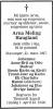 Arna Meling Haugland (1912-1997) - Dødsannonse i Stavanger Aftenblad den 24. mars 1997