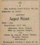 August Nikolai Nissen (1870-1951) - Dødsannonse i Morgenbladet, torsdag 1. mars 1951 August Nikolai Nissen (1870-1951) - Dødsannonse i Morgenbladet, torsdag 1. mars 1951