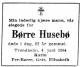 Børre Husebø (1912-1964) - Dødsannonse i Adresseavisen, fredag 5. juni 1964