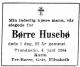 Børre Husebø (1912-1964) - Dødsannonse i Adresseavisen, fredag 5. juni 1964 Børre Husebø (1912-1964) - Dødsannonse i Adresseavisen, fredag 5. juni 1964