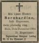 Bernhardine Hegermann, født Hagemann (1828-1904) - Dødsannonse i Fædrelandsvennen den 23. desember 1904