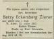 Betzy Eckersberg Ziener (1888-1947) - Dødsannonse i Arbeiderbladet den 26. mars 1947