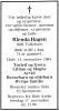 Blenda Hagen, født Tollefsen (1920-1996) - Dødsannonse i Stavanger Aftenblad, lørdag 12. november 1994