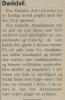 Camilla Abrahamsen, f. Olsen (1869-1941) - Nekrolog i Grimstad Adressetidende den 3. juli 1941 Camilla Abrahamsen, f. Olsen (1869-1941) - Nekrolog i Grimstad Adressetidende den 3. juli 1941