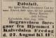 Carl Annæus Bjørset (1820-1880) - Dødsannonse i Bergens Adressecontoirs Efterretninger, fredag 27. august 1880