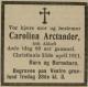 Caroline Arctander, født Ahlsell (1831-1911) - Dødsannonse i Morgenbladet, fredag 28. april 1911 Caroline Arctander, født Ahlsell (1831-1911) - Dødsannonse i Morgenbladet, fredag 28. april 1911