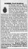 Cecil Andrew Homme (1919-1995) - Obituarie in Edmonton Journal on the 12th of April 1995