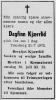 Dagfinn Kjærrlid (1898-1972) - Dødsannonse i Tønsbergs Blad, mandag 24. juli 1972