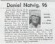 Daniel Martin Natvig (1873-1969) - Minneord i Vinland, torsdag 30. januar 1969 Daniel Martin Natvig (1873-1969) - Minneord i Vinland, torsdag 30. januar 1969