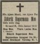 Diderik Hegermann Moe (1855-1910) - Dødsannonse i Fædrelandsvennen den 31. januar 1910
