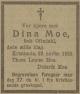 Dina Moe, født Oftedahl (1861-1922) - Dødsannonse i Fædrelandsvennen den 23. november 1922 Dina Moe, født Oftedahl (1861-1922) - Dødsannonse i Fædrelandsvennen den 23. november 1922