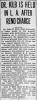 Dr. Kilb is held in L.A. after Reno charge (Reno Gazette-Journal, Reno, Nevada, 13 Jan 1936, Mon) Dr. Kilb is held in L.A. after Reno charge (Reno Gazette-Journal, Reno, Nevada, 13 Jan 1936, Mon)