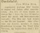 Ebba Riis, født Dick (1881-1919) - Dødsannonse i Stavanger Aftenblad den 10. februar 1919 Ebba Riis, født Dick (1881-1919) - Dødsannonse i Stavanger Aftenblad den 10. februar 1919