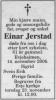 Einar Jerstad (1925-2006) - Dødsannonse i Fædrelandsvennen den 16. november 2006 Einar Jerstad (1925-2006) - Dødsannonse i Fædrelandsvennen den 16. november 2006