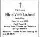 Elfrid Vieth Laulund, født Andersen (1931-1986) - Dødsannonse i Aftenposten den 21. mei 1986 Elfrid Vieth Laulund, født Andersen (1931-1986) - Dødsannonse i Aftenposten den 21. mei 1986
