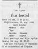 Elias Jerstad (1891-1966) - Dødsannonse i Fædrelandsvennen den 27. august 1966 Elias Jerstad (1891-1966) - Dødsannonse i Fædrelandsvennen den 27. august 1966