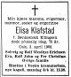 Elisa Klafstad, født Benkestok Ellingsen (1894-1968) - Dødsannonse i Aftenposten den 8. april 1968.jpg