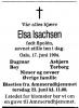 Elsa Isaksen, født Spolén (1910-1995) - Dødsannonse i Aftenposten, tirsdag 21. juni 1994