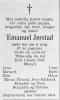Emanuel Jerstad (1912-1980) - Dødsannonse i Fædrelandsvennen den 11. august 1980