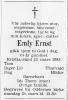 Emly Ernst, født Thorn (1918-1983) - Dødsannonse i Fædrelandsvennen den 24. mars 1983 Emly Ernst, født Thorn (1918-1983) - Dødsannonse i Fædrelandsvennen den 24. mars 1983