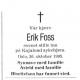 Erik Foss (1917-1995) - Dødsannonse i Aftenposten den 4. november 1995