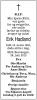 Erik Hadland (1921-2012) - Dødsannonse i Aftenposten den 3. juli 2012