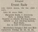 Ernest Rude (1871-1948) - Dødsannonse i Morgenbladet den 22. mars 1948 Ernest Rude (1871-1948) - Dødsannonse i Morgenbladet den 22. mars 1948