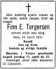 Finn Eduard Torgersen (1914-1975) - Dødsannonse i Aftenposten, tirsdag 15. april 1975