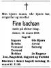 Finn Isachsen (1923-1988) - Dødsannonse i Aftenposten den 15. mars 1988