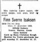 Finn Sverre Isaksen (1926-1958) - Dødsannonse i Aftenposten den 18. desember 1958
