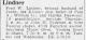 Fred William Lindner (1886-1960) - Death notice in Chicago Tribune on the 21th of December 1960 Fred William Lindner (1886-1960) - Death notice in Chicago Tribune on the 21th of December 1960