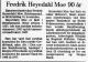 Fredrik Heyerdahl Moe (1908-1999) - 90 år (Stavanger Aftenblad den 11. november 1998)