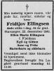Fridtjov Ellingsen (1897-1981) - Dødsannonse i Rogalands Avis, torsdag 24. desember 1981