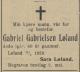 Gabriel Gabrielsen Løland (1849-1929) - Dødsannonse i Agder den 26. april 1929