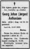 Georg Johan Anthonisen (1872-1953) - Dødsannone i Østlands-Posten den 15. juni 1953 Georg Johan Anthonisen (1872-1953) - Dødsannone i Østlands-Posten den 15. juni 1953
