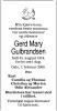 Gerd Mary Gulbrandsen, født Olsen (1919-2008) - Dødsannonse i Aftenposten, fredag 15. februar 2008