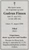 Gudrun Anvorda Finsen, født Johansen (1921-2008) - Dødsannonse i Budstikka (Asker og Bærum), fredag 5. september 2008