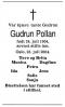 Gudrun Pollan (1904-2004) - Dødsannonse i Aftenposten, tirsdag 3. august 2004